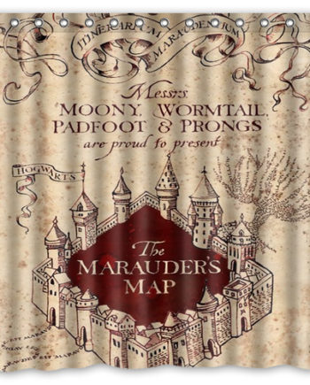 Harry Potter The Marauder's map Shower curtain L