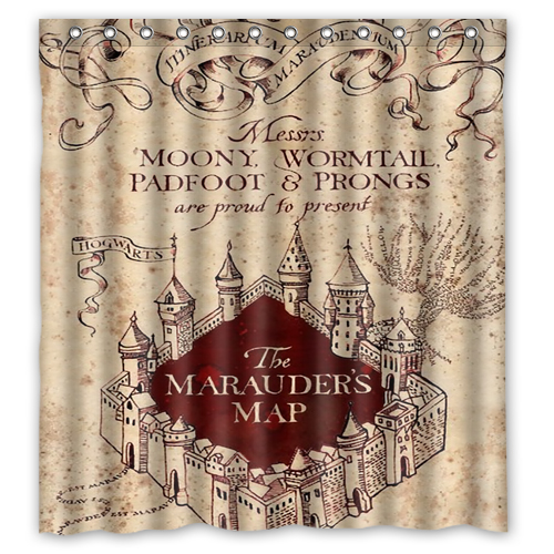 Harry Potter Marauders Map Shower Curtain – MyCasesCovers