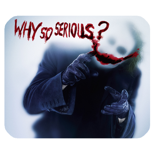Joker Batman The Dark Knight Why So Serious mousepad