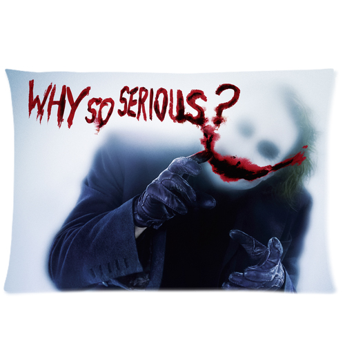 FQ017 The Dark Knight 2008 Film Quote 'Why So Serious?' Cushion Cover Gift 
