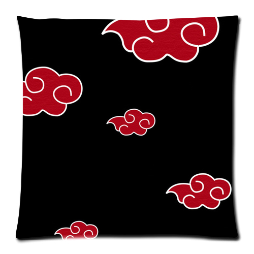 Naruto Akatsuki Cloud cushion case 18x18 twin side