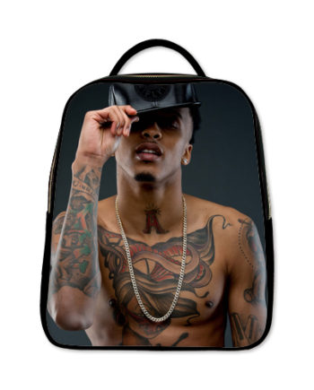 August Alsina Shirtless Sexy Body Backpack A Black