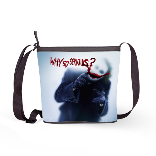Joker Batman Heath Ledger Why So Serious Shoulder Sling Bag Handbag