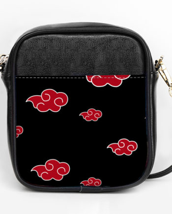 Naruto Akatsuki Clouds Patterns Girls Sling Bag Purse